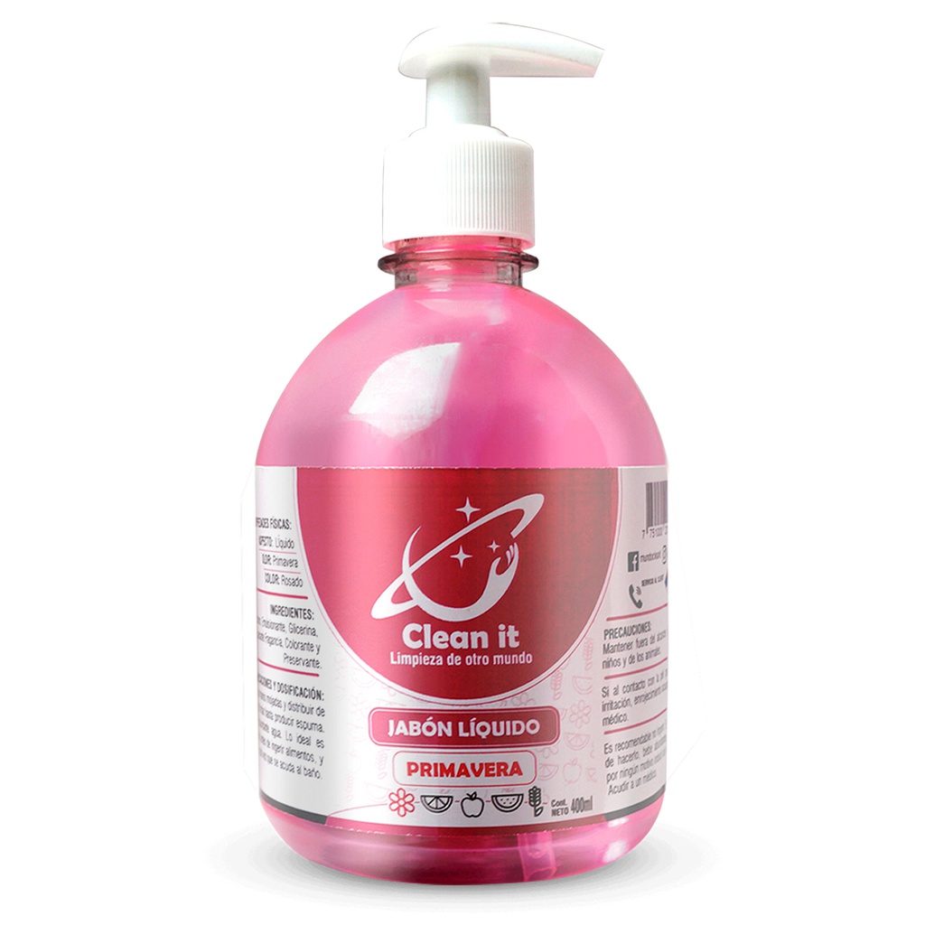 Jabon Liquido Antibacterial - Primavera - Aval - 500ml