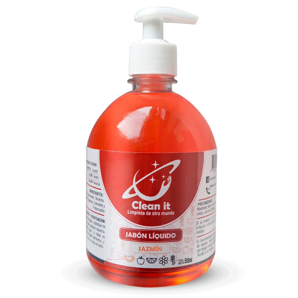 Jabon Liquido Antibacterial - Jazmin - Aval - 500ml