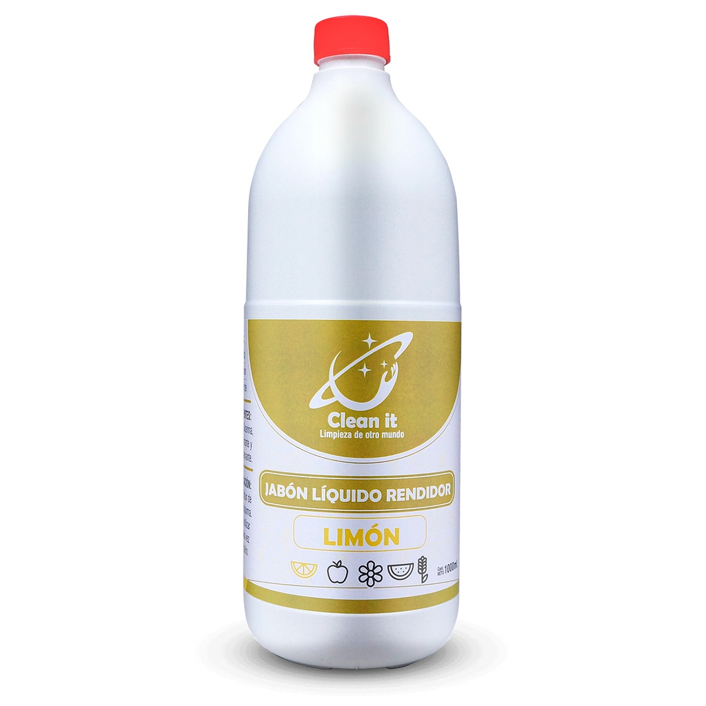 Jabon Liquido Rendidor Amarillo - Limón - 1LT